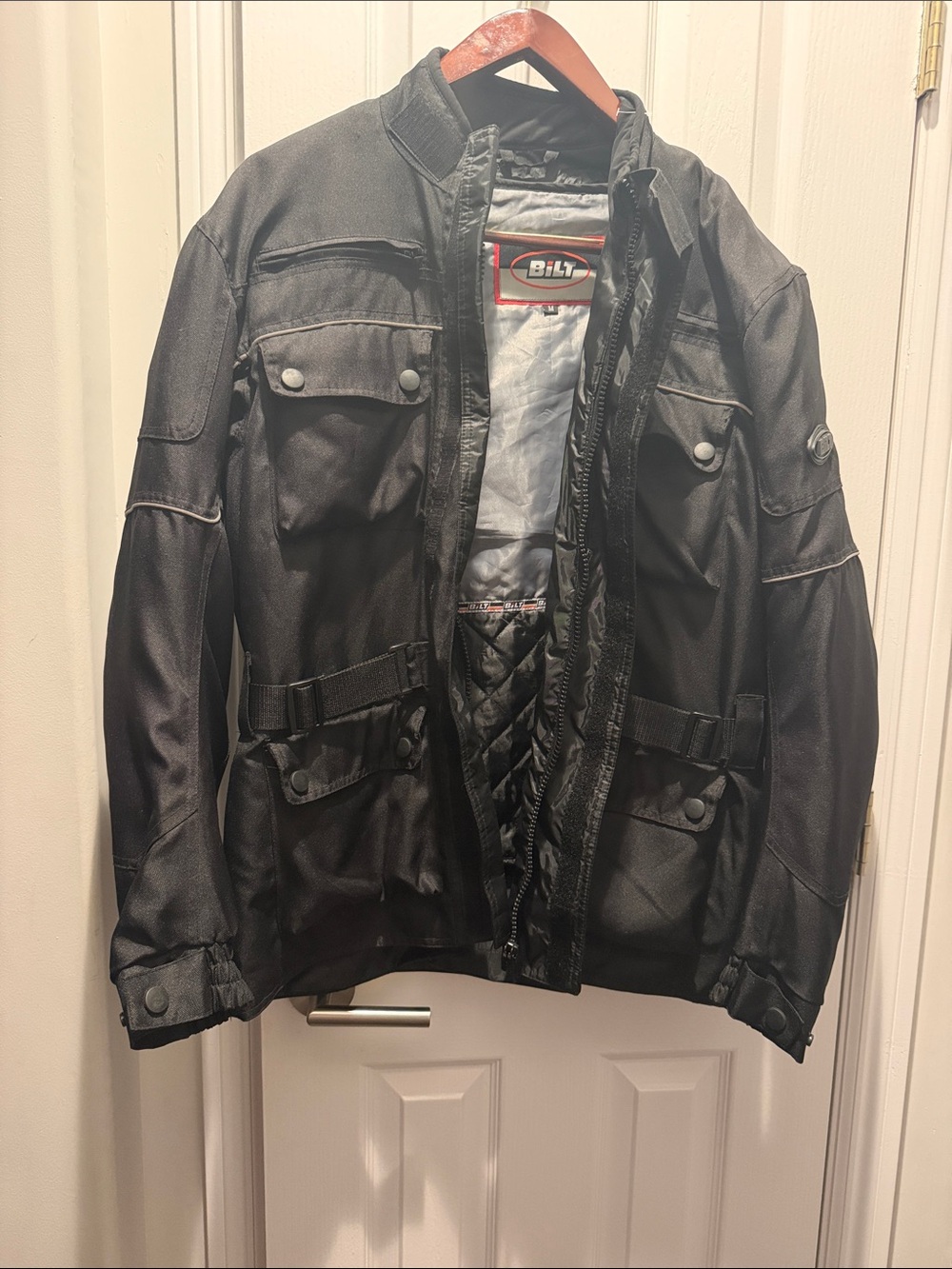 BILT Men's Black Textile Performance  motorcycle Jacket